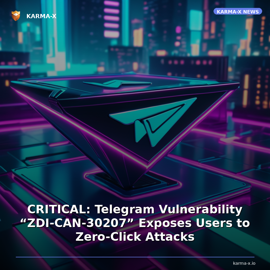 CRITICAL: Telegram Vulnerability “ZDI‑CAN‑30207” Exposes Users to Zero‑Click Attacks