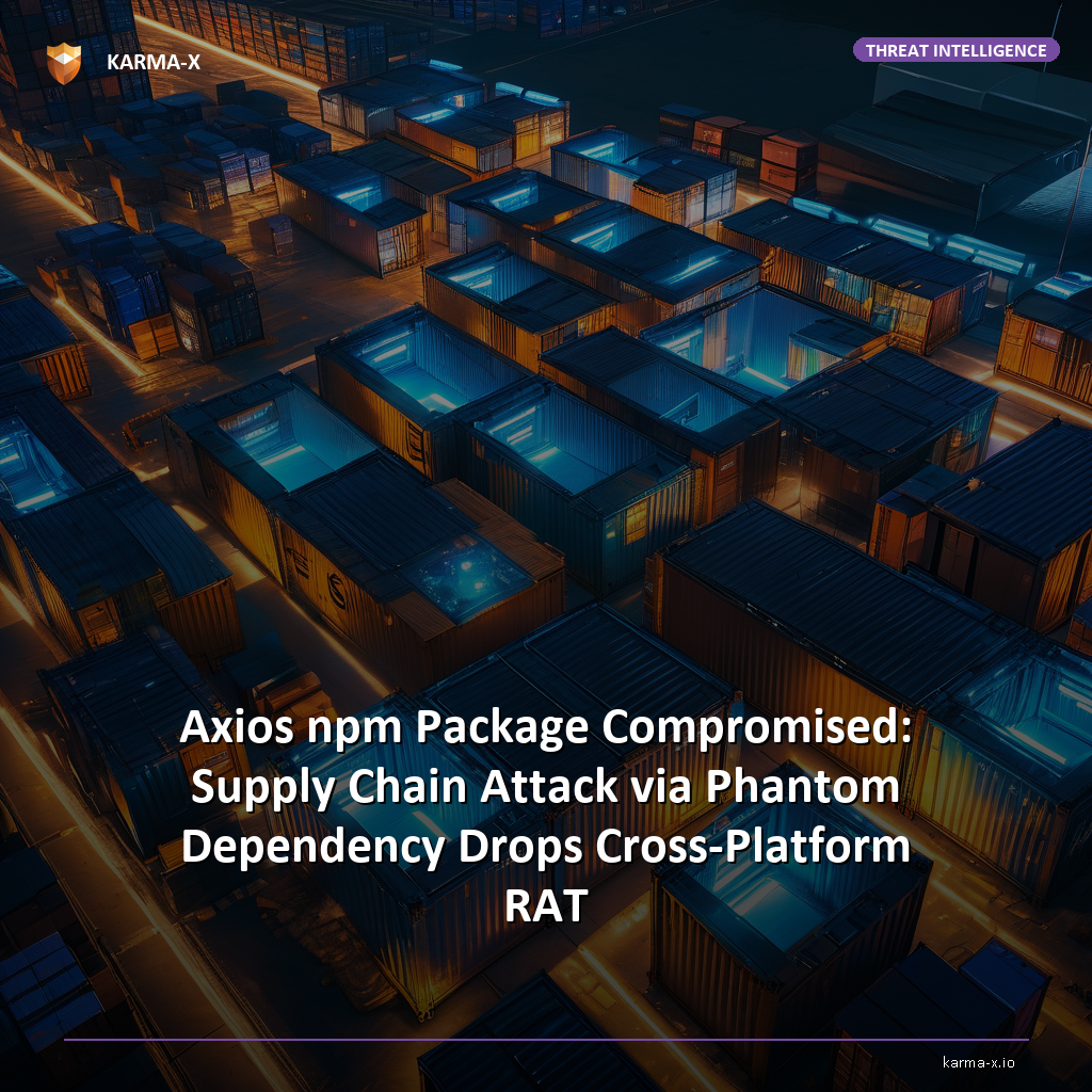 Axios npm Package Compromised: Supply Chain Attack via Phantom Dependency Drops Cross-Platform RAT