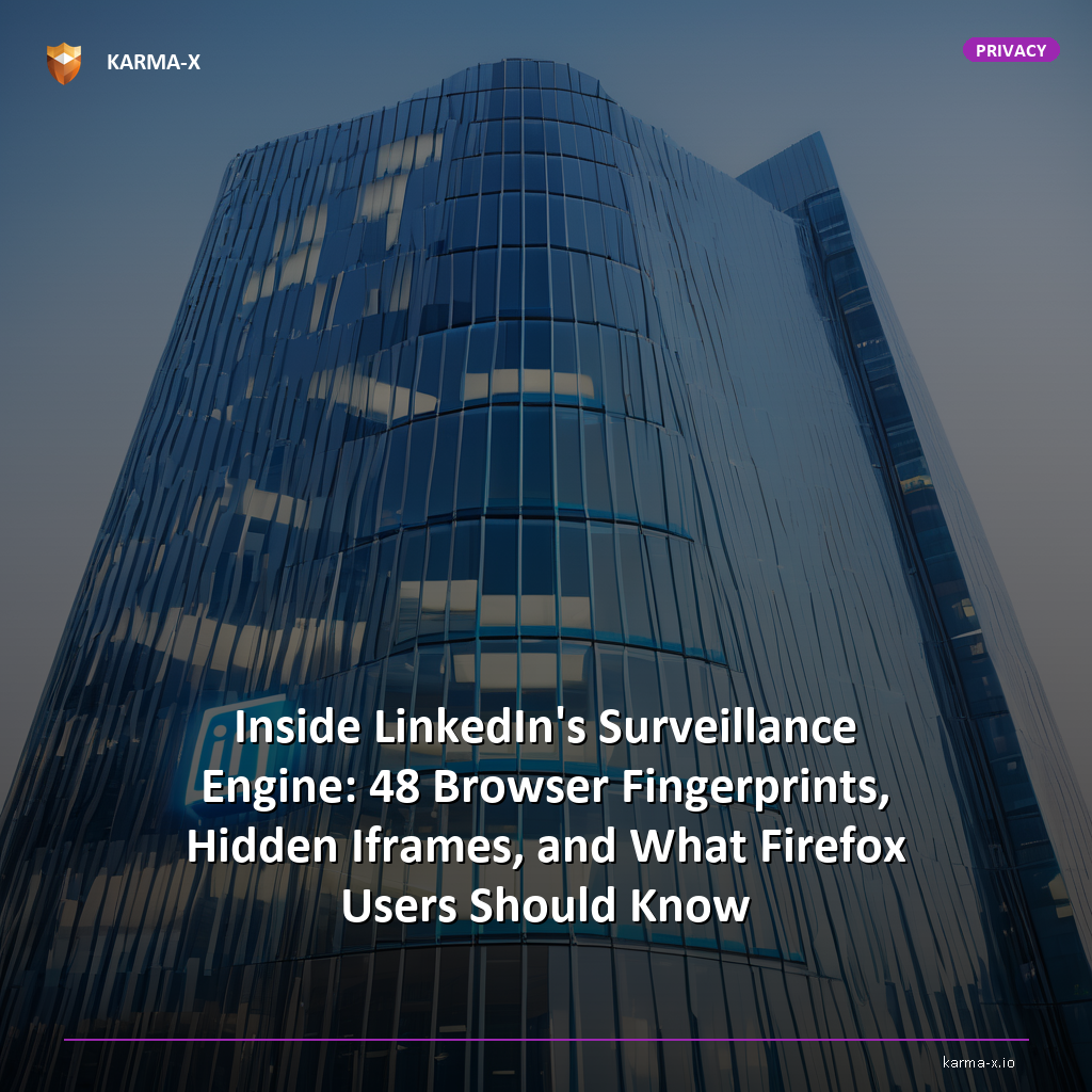 Inside LinkedIn's Surveillance Engine: 48 Browser Fingerprints, Hidden Iframes, and What Users Should Know