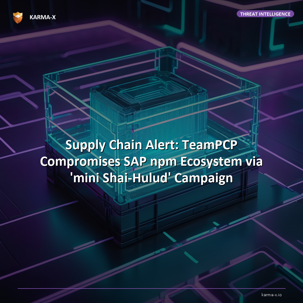 Supply Chain Alert: TeamPCP Compromises SAP npm Ecosystem via 'mini Shai-Hulud' Campaign