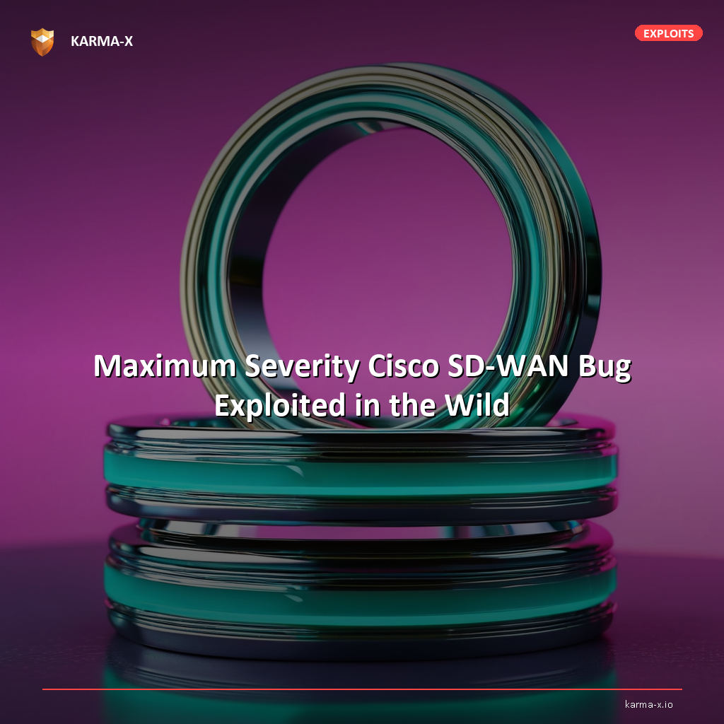 Maximum Severity Cisco SD-WAN Bug Exploited in the Wild