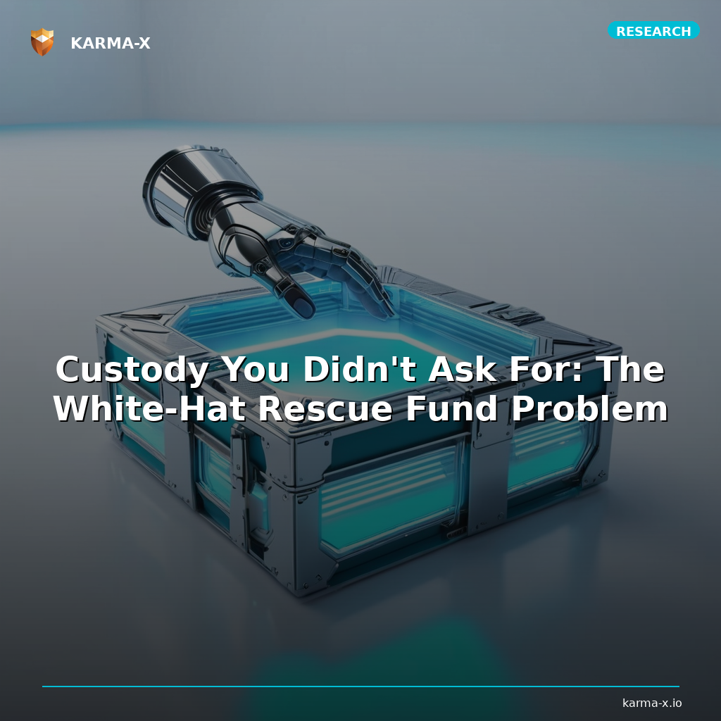 Custody You Didn't Ask For: The White-Hat Rescue Fund Problem